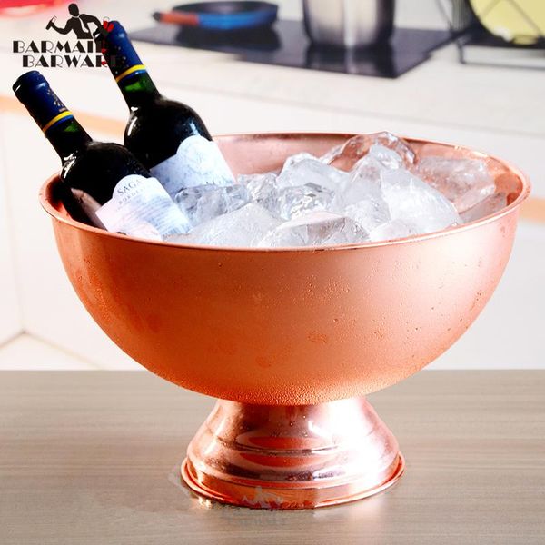 

ice buckets and coolers 1 piece 13l stainless steel bucket wine champagne granule tube barrel