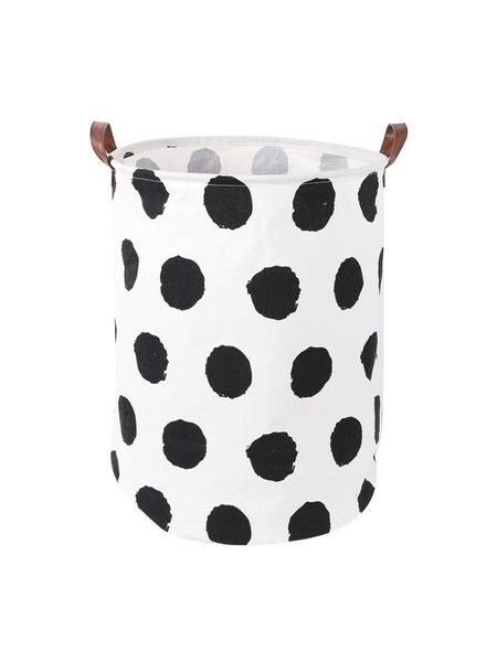 

laundry storage & organization household dot japanese cloth dirty clothes basket hamper bucket folding toys organizer
