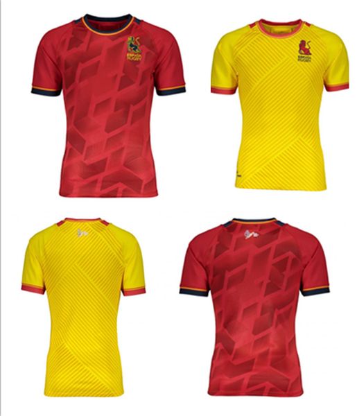 

2020 2021 international league spain home red rugby national team spain league rugby shirt s-5xl, Black;gray