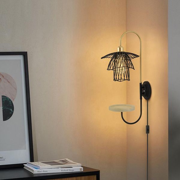 

wall lamp storage internet celebrity bedroom bedside reading living room creative modern and simple modeling