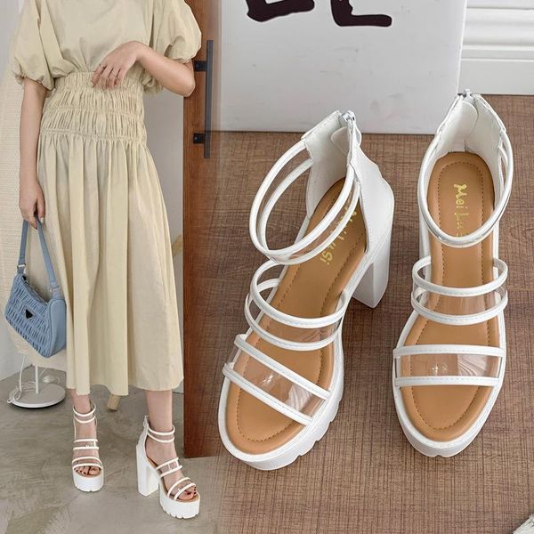 

fashion womens shoes 2021 black platform sandals high heels suit female beige luxury espadrilles low high-heeled nude girls comf