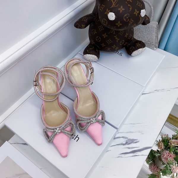 

2021 luxury classic women flower drill high heel shoes 10cm european station fashion matching spring and fall sales, Red;white