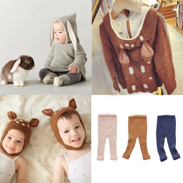 

2021 new oeuf baby wool knit sweaters lovely sheep fawn sweater children toddler boys girls winter quality brand clothes and hat fdhy, Blue