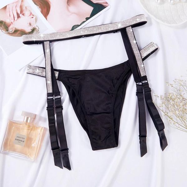 

bras sets women's diamond hanging socks, Red;black