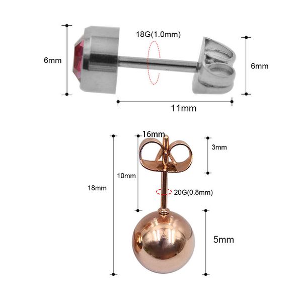 

1unit (3pcs) cartilage tragus helix piercing gun tool kit build in steel stud earring star ball sterile ear piercing