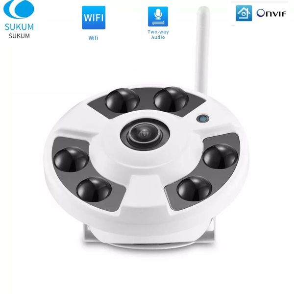 

2mp mini wifi camera audio metal dome 180 degree 1.7mm lens icsee app onvif wireless home indoor camera