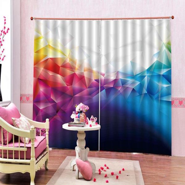 

curtain & drapes abstract decor blackout window colorful geometrical cool modern image fabric home