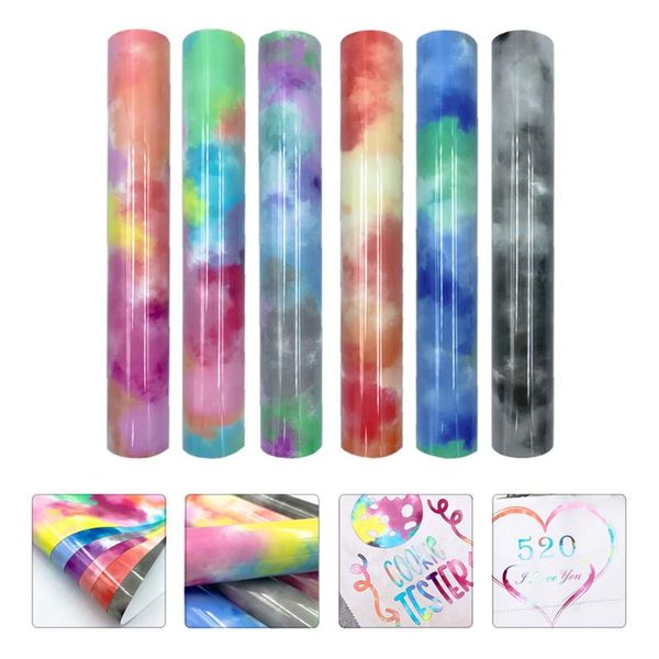 

window stickers 6pcs heat transfer films multipurpose engraving for diy