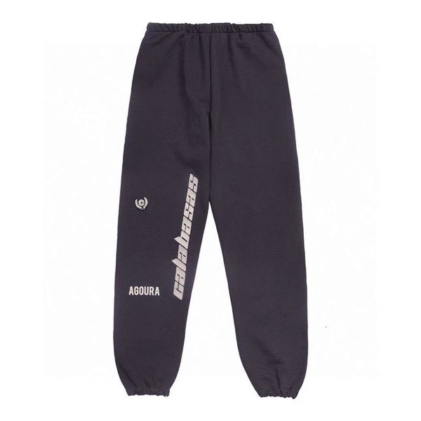 

2021 new fw season 5 sweatpants men women 1:1 embroidery jogger calabasas pants drawstring scza, Black