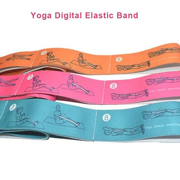 

8 section 94 cm multi yoga digital elastic band