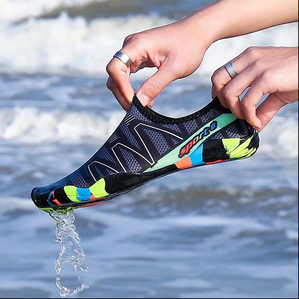 

size 28 46 sneakers swimming shoes quick drying aqua shoes and children water shoes zapatos de mujer for beach men, White