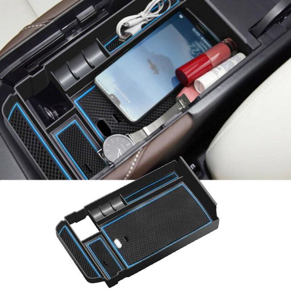 

car organizer plastic console storage box 1pc blue for cx30 2021-2021 quality