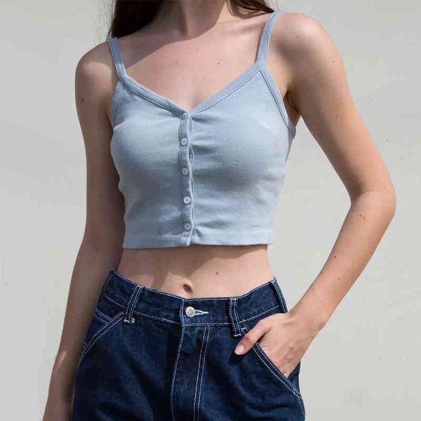 

women button up crop camis top, White