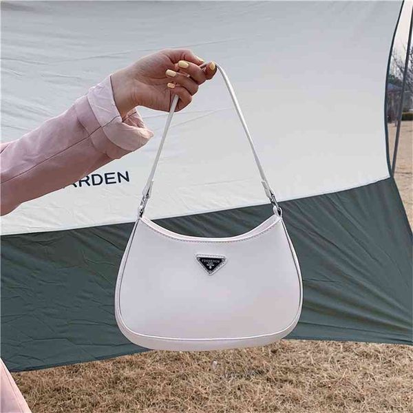 

french 2021 new fashion armpit shoulder bag soft leather mobile phone