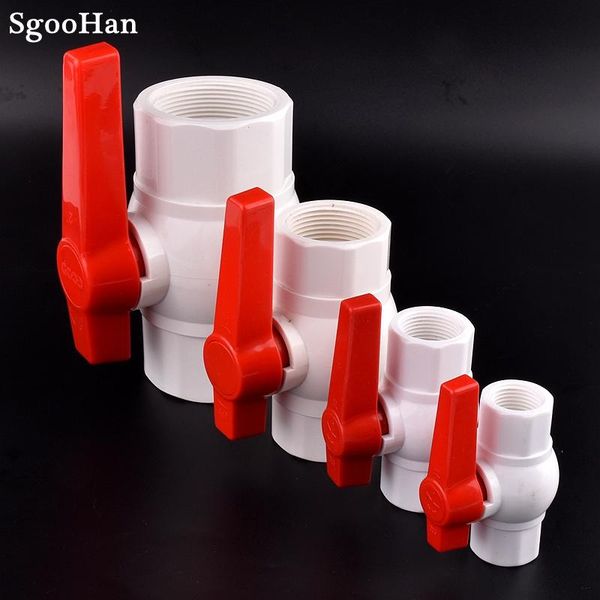 

watering equipments 1pc white 1/2 ~ 2 inch female thread upvc pipe ball valve aquarium fish tank drainage joint water big size available