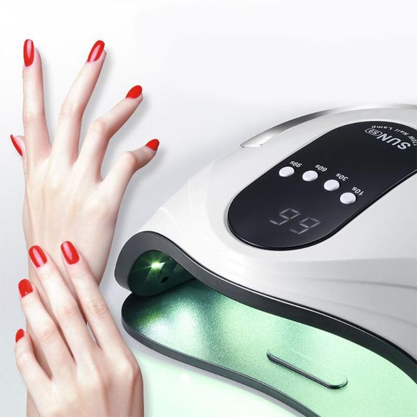 

nail dryers auto-sensing portable 120w lamp uv dryer for gel infrared sensor with rose silicone pad salon use