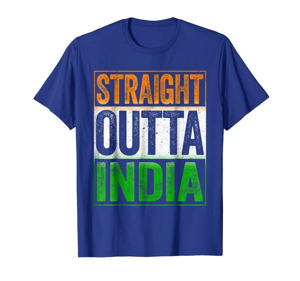

straight outta india t-shirt republic of india gift shirt, White;black