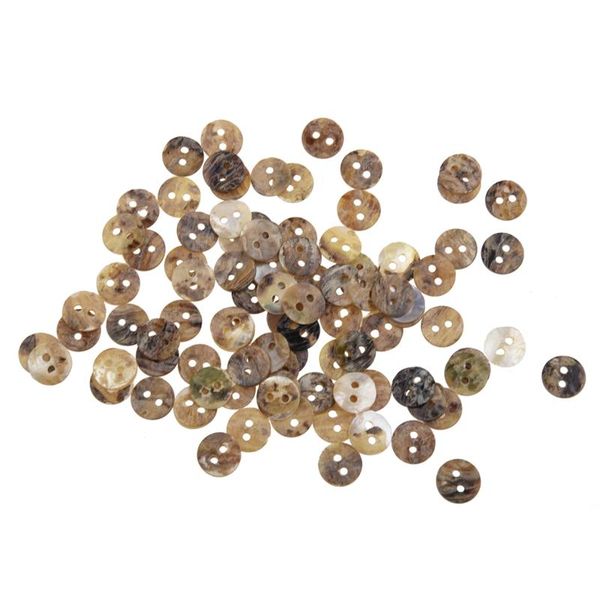 

button 100 x 8 mm pearl buttons mother of shell round heads, Blike;white