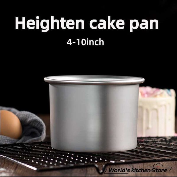 Hig Hened Chiffon Cake Mold Deepeed Anode Live Bottom Form Home Ofen Backenwerkzeug Zylindrische Kuchen Backbecher Bäckerei Werkzeuge 210702
