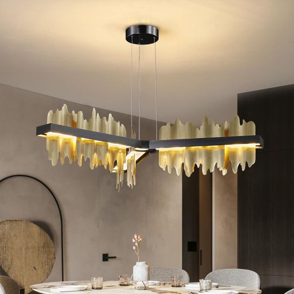 

arrival modern led chandelier for dining room brief design kitchen island hanging light fixture rectangle bar lighting chandeliers