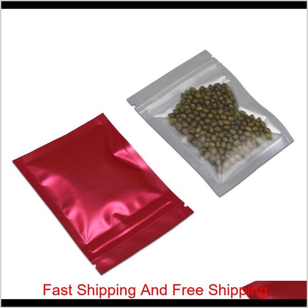 

8.5x13 cm multiple colors front clear zipper foil mylar packing material food storage bags aluminum foil resealable qylgrz garden2010