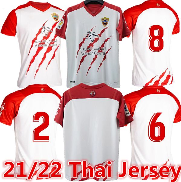 

21/22 ud almeria soccer jerseys 2021 home and away juan villar sadiq dyego sousa maillots de foot shirt akieme samu football uniform 888, Black;yellow