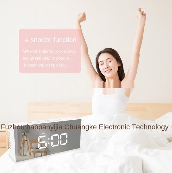 

other clocks & accessories innovative intelligent student electronic mirror alarm clock led luminous silent sleeping living room digital