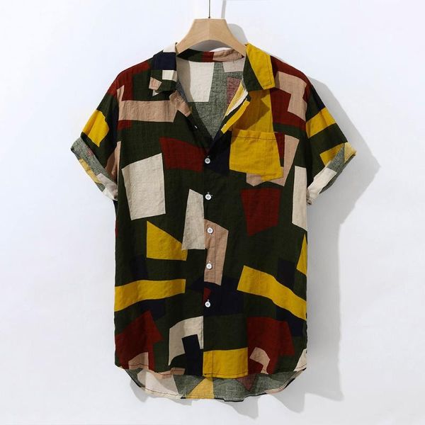 

shirt summer sell men's hawaiian beach shirt fashion short sleeve floral loose casual shirts plus size, White;black