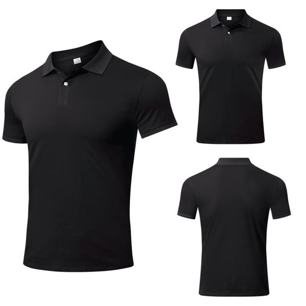 

running jerseys 100% cotton short sleeve tee shirts breathable wicking turn down collar men's tracksuit solid color polos t-shirt summ, Black;blue