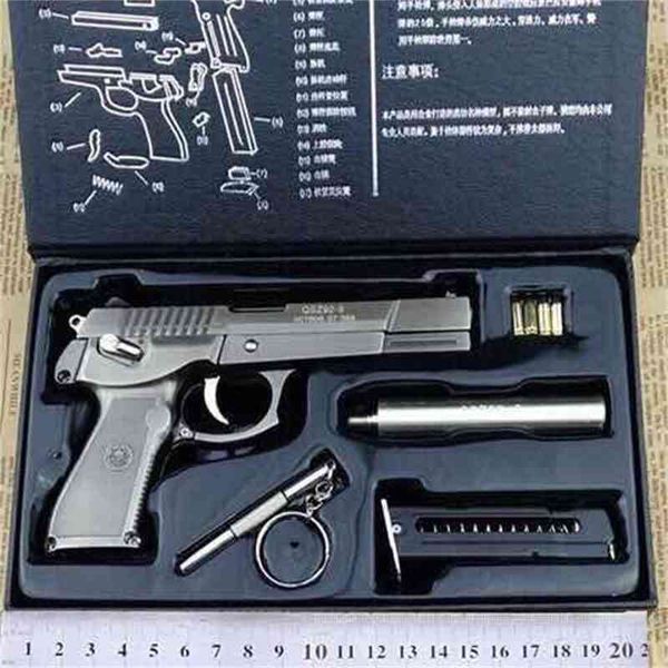 

all metal simulation male and child toy large disassembly gun live ammunition model can not be fired 1:2.05