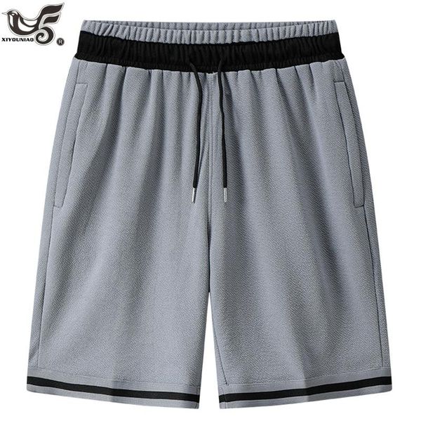 

summer men casual shorts elastic waist breathable beach shorts male 7xl 8xl gym joggering sports sweatpants short homme clothing, White;black