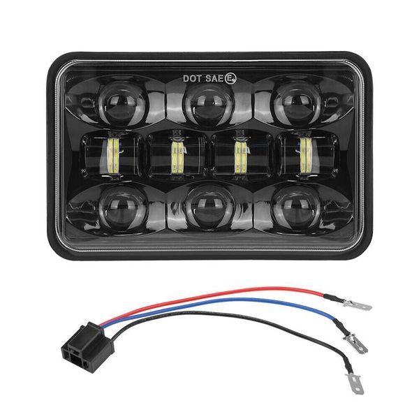 

car modified headlights car led lights 120 watts square 5 inches (4x6) led truck headlights universal