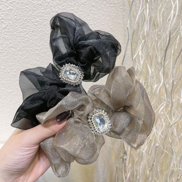 

hair clips bow women sweet hairpin spring clip temperament net yarn