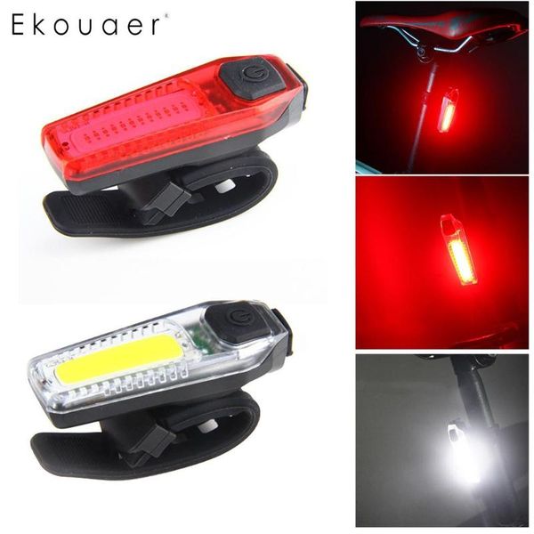 

bike lights usb rechargeable outdoor cycling tail charging cable light led warning lamp open swith button 300mah cob