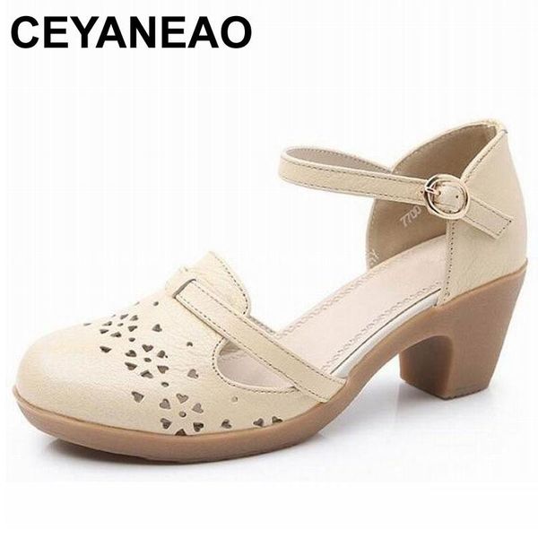 

dress shoes ceyaneao 2021 arrive sandals women square high heel fashion summer ladies e1844, Black