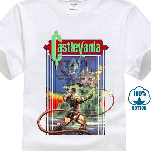 

men's t-shirts castlevania t shirt oversize casual tee 100 cotton man print short sleeve funny tshirt classic, White;black