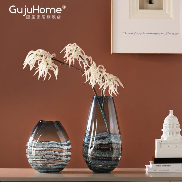 

vases nordic glass large vase flower arrangement simple modern transparent luxury hydroponic vaso de planta table decor eb5hp