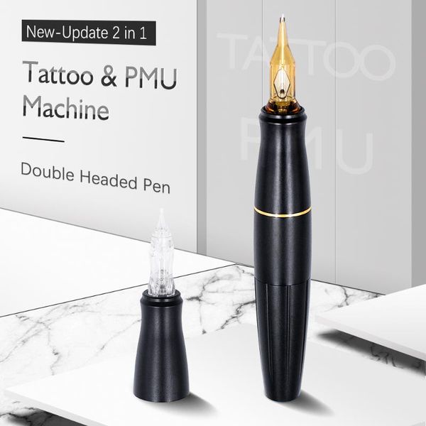 

tattoo guns kits dual use permanent makeup machine germany coreless motor rca rotary pen microblading eyebrow lip with cartridge