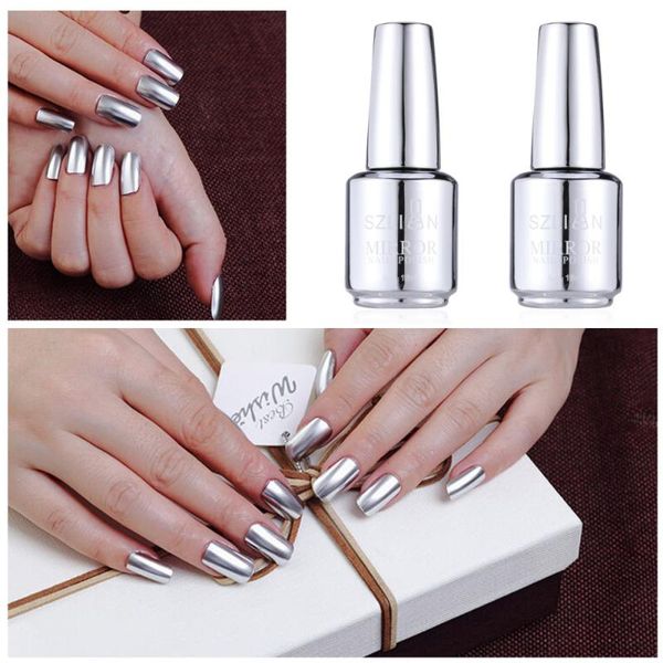 

nail polish mirror metallic color varnish art accessory (12# silver)