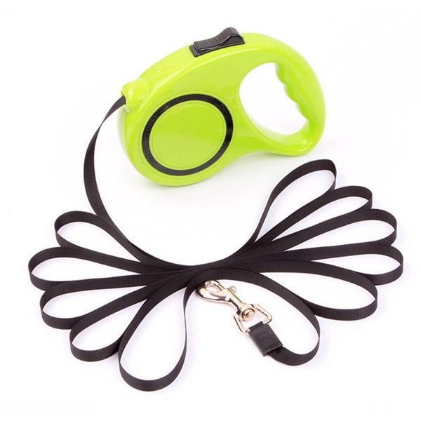 

dog collars & leashes 3/5m lock retractable leash automatic extending pet walking leads for small medium dogs