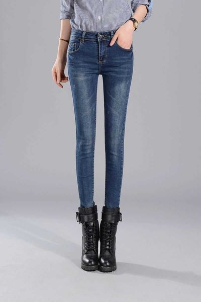 

women's jeans casual wild jeans women's slim 6vkz, Blue