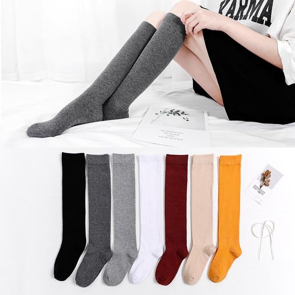 

socks & hosiery harajuku retro women cotton autumn winter long casual thick warm sock lady gift white black yellow grey red school girl, Black;white