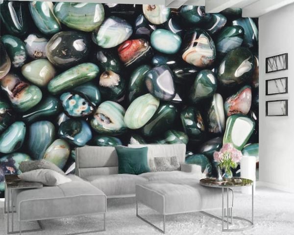 

emerald agate stone 3d wallpaper 3d wall paper for bedroom high-class and elegant interior decorative silk mural wallpaper
