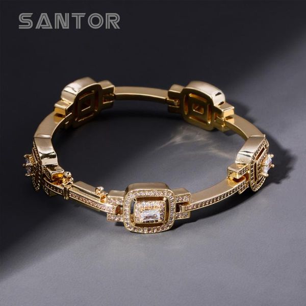 

link, chain 14mm luxury banguette gold plated bracelet out zircon rose women bangles, Black