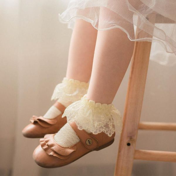 

kid's toddler candy colors bubble gauze socks children girl's princess lace short bow knot sock sox kids, Pink;yellow