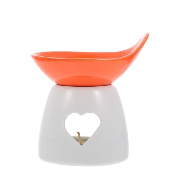 

forks 1 set chocolate melting pot creative fondue ceramic cheese for home (orange)