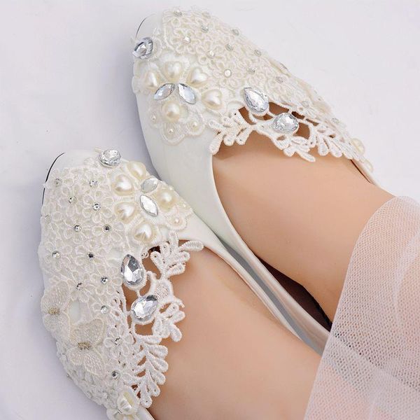 

dress shoes ivory pearls 5cm middle heel wedding bride hs381 lace applique crystal decoration bridal bridesmaid party pump, Black