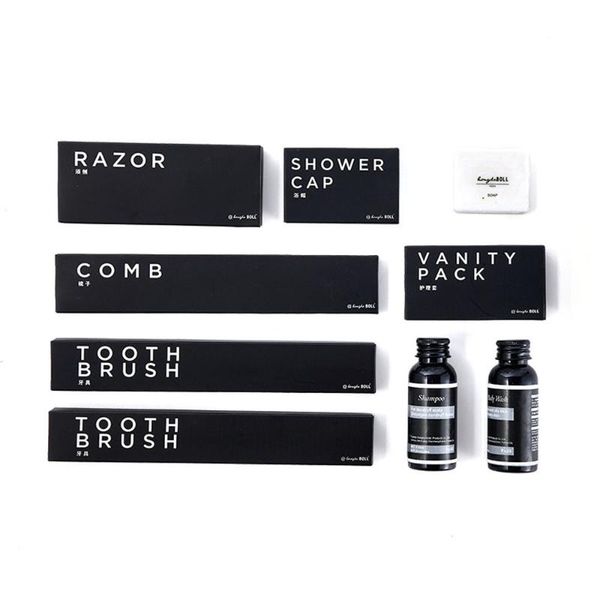 

bath accessory set 14 sets of disposable toiletries, individually packaged travel kits, suitable for els, homestays, and travel.