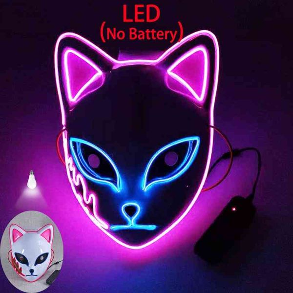 

ghost blade el line led luminous cat mask prop halloween mask