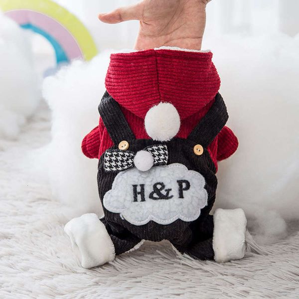 

new pet strap pants teddy small dog thickening warm winter four legged cloth cat clothing
